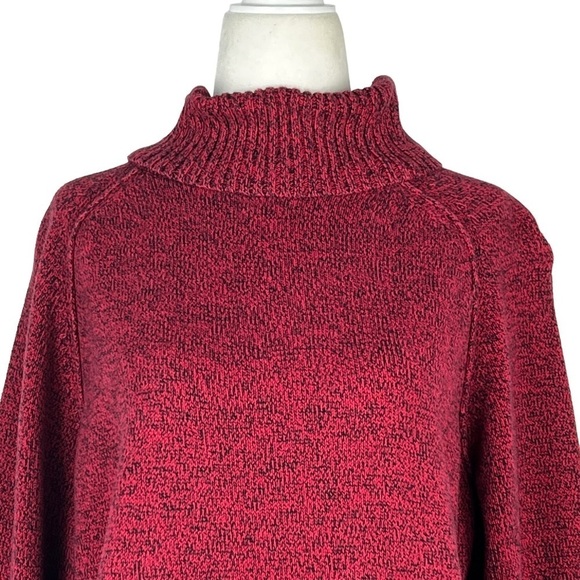 KAREN SCOTT WOMEN'S MARLED COTTON‎ TURTLENECK SWEATER - Picture 8 of 11